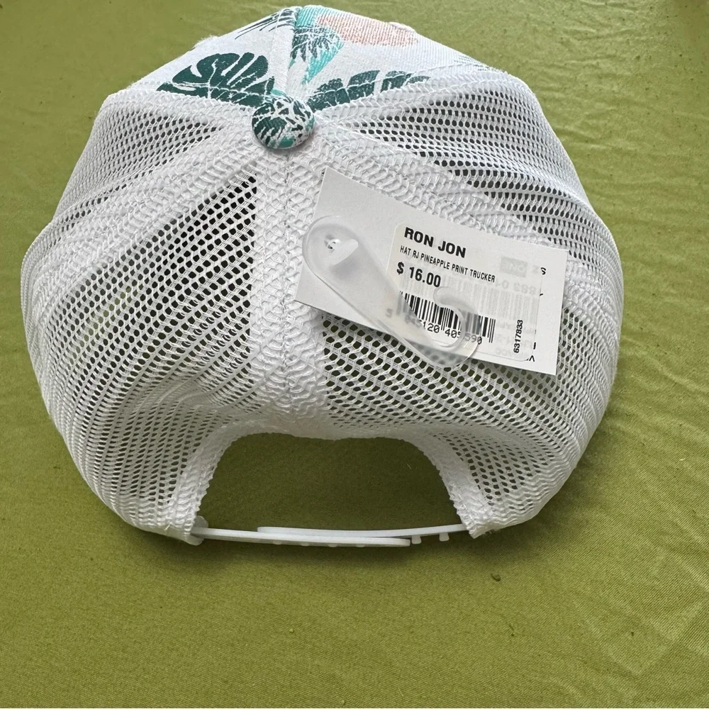 NWT Ron Jon Surf Shop Pineapple Tropical Print baseball Cap - Picture 4 of 8